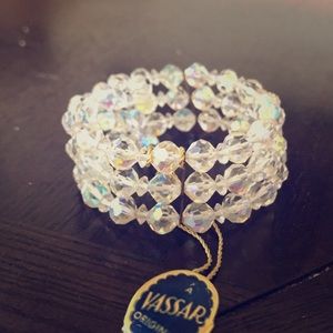 Crystal bead bracelet